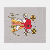 Hippie Hearth Design with Life ist eine gute Botsc Fleecedecke (Vorderseite (Horizontal))