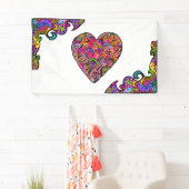 HIPPIE HEARTS DESIGN BANNER (Insitu)