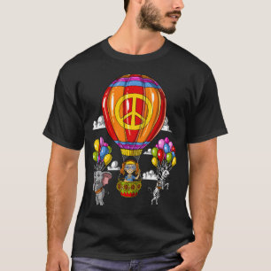 Hippie-Heißluftballon T-Shirt