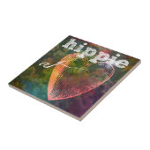 Hippie-Herz Fliese (Seite)