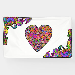 HIPPIE-HERZEN-DESIGN BANNER