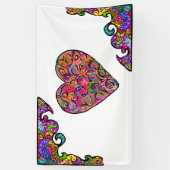 HIPPIE-HERZEN-DESIGN BANNER (Vertikal)