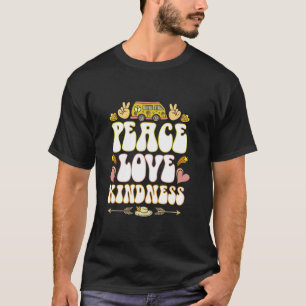 Hippie Hippies Peace Liebe Kindness Retro Kostüm H T-Shirt