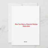 Hippie Holidays Colorado Weihnachten Familienfest  (Rückseite)