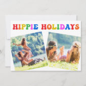Hippie Holidays Foto Farbenfrohe Rainbow Retro Car (Vorderseite)