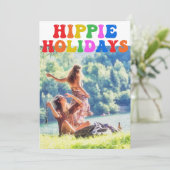 Hippie Holidays Niedlich Retro 70er Family Foto Ca (Stehend Vorderseite)