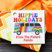 Hippie Holidays Niedlich Retro 70er Van Custom Gif Geschenkanhänger