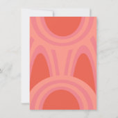 Hippie Holidays Weihnachten Retro Weihnachtskarte Einladung (Rückseite)