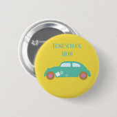 Hippie Homeschool Mama Car Button (Vorne & Hinten)
