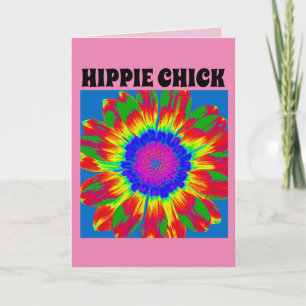 HIPPIE-HÜHNCHEN GEBURTSTAGSKARTE KARTE
