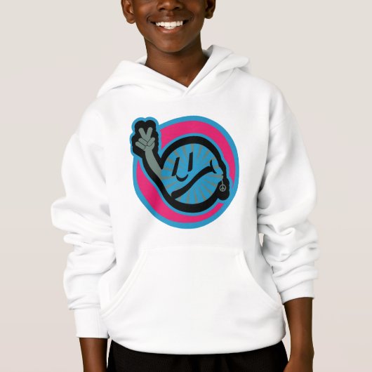 HIPPIE ICON flowers FACE 2023 BY MASANSER Hoodie (Vorderseite)