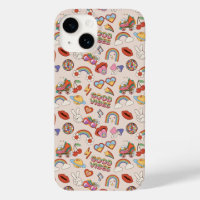 Hippie Icons Muster