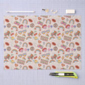 Hippie Icons Muster Seidenpapier (Handwerk)