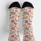 Hippie Icons Muster Socken (Oben)