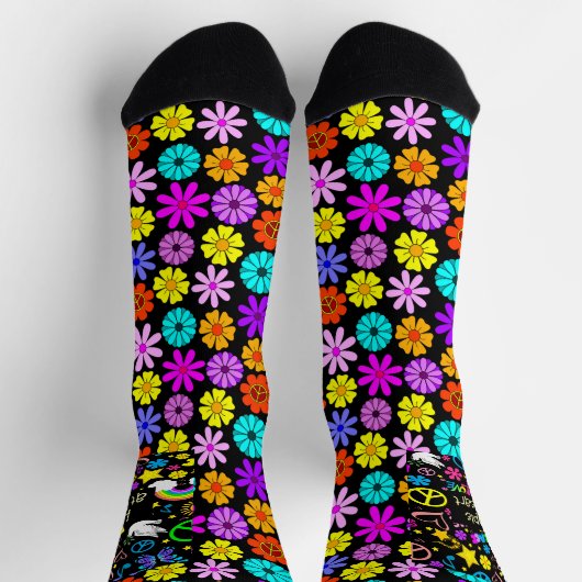 Hippie im Herzen Socken (Oben)
