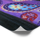 Hippie in Paisley Poster (Ecke)