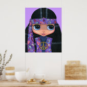 Hippie in Paisley Poster (Küche)