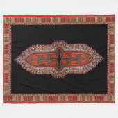 Hippie Indian Style Fleecedecke (Vorderseite (Horizontal))