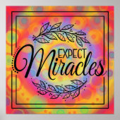 Hippie Inspirational Exponate Miracles Klasse Poster (Vorne)