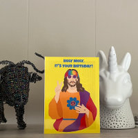 Hippie Jesus Custom Message Geburtstag