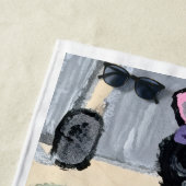 Hippie-Katz-Papa  Strandtuch (Beispiel)