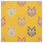 Hippie Katzen des Sommers Stoff (Muster)