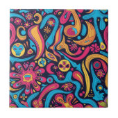 Hippie Keramik Tile Fliese (Vorderseite)