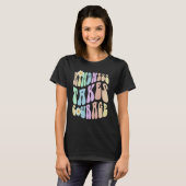 Hippie KINDNESS TAKES COURAGE Retro Stop Bullying T-Shirt (Vorne ganz)