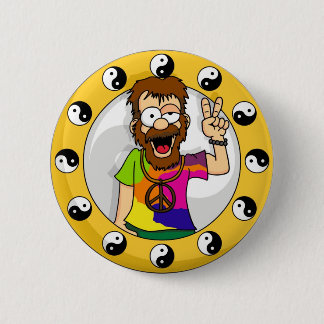 Hippie-Knopf Button