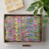 Hippie Krawatte Dye Peace Pattern Decoupage Seidenpapier (Geschenk)