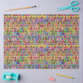 Hippie Krawatte Dye Peace Pattern Decoupage Seidenpapier (Basteln)