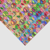 Hippie Krawatte Dye Peace Pattern Decoupage Seidenpapier (Ausschnitt)