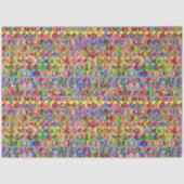 Hippie Krawatte Dye Peace Pattern Decoupage Seidenpapier (Vorderseite)