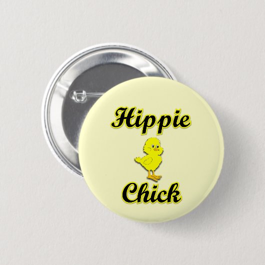 Hippie-Küken Button (Vorne & Hinten)