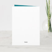 Hippie-Küken-Geburtstags-Grüße Karte (Rückseite)