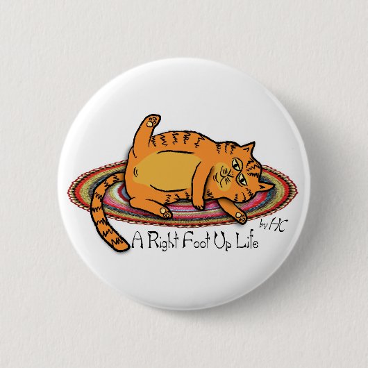 Hippie-Küken-Knopf Button (Vorderseite)