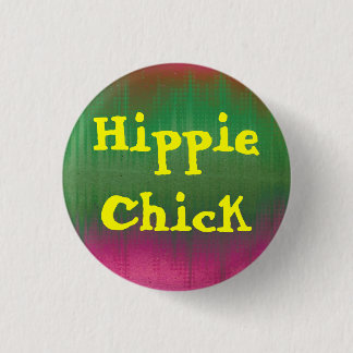 Hippie-Küken-Knopf Button