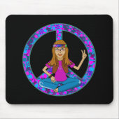 Hippie-Küken Mousepad (Vorne)