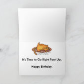 Hippie-Küken-Rockstar-Geburtstags-Karte Karte (Innenseite)