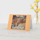 Hippie-Küken-Rockstar-Geburtstags-Karte Karte (Gelbe Blume)