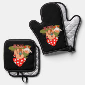 Hippie Lasse es wird genome Ofenhandschuh & Topflappen-Set (Vorderseite/Rückseite)