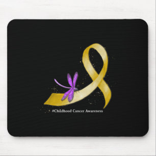 Hippie Libelle Gelbes Band Kindesalter Krebs Auf Mousepad