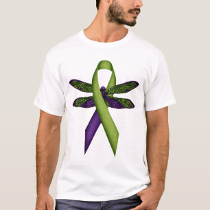 Hippie Libelle Grüne Schleife Zerebralparese-Bewus T-Shirt