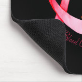 Hippie Libelle rotes Band Blutkrebsbewusstsein Mousepad (Ecke)