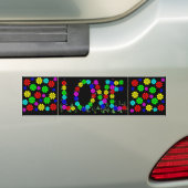 Hippie-Liebe-Blumen Autoaufkleber (Auf Auto)