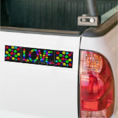 Hippie-Liebe-Blumen Autoaufkleber (Auf Lkw)