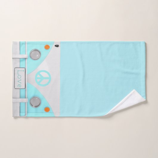 Hippie-Liebe-Bus-Tuch-Set Badhandtuch Set (Handtuch)