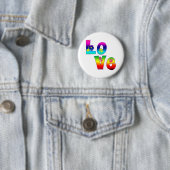 Hippie LIEBE Button (Beispiel)