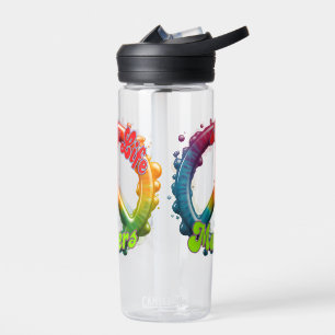 Hippie Liebe Frieden Leben Zählt Custom  Trinkflasche