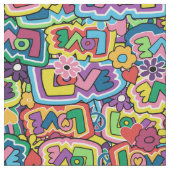 Hippie-Liebe (Tucksgiving) Stoff (Nahaufnahme)